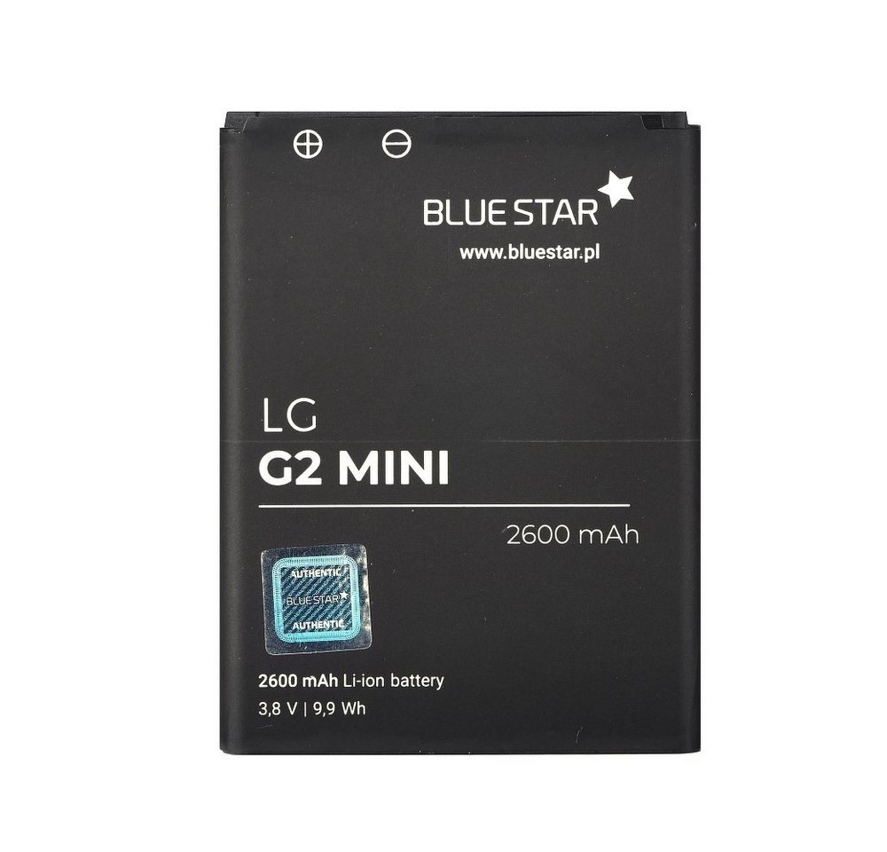 BlueStar Akku Ersatz kompatibel mit LG G2 Mini 2600mAh 3,8V Li-lon Austausch Batterie Accu BL-59UH D620 D620R Smartphone-Akku von BlueStar