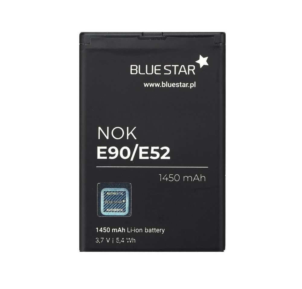 BlueStar Akku Ersatz kompatibel mit Nokia E52 / E55 / E61 / E63i / E71 / E72 1450 mAh Austausch Batterie Accu BP-4L Smartphone-Akku von BlueStar