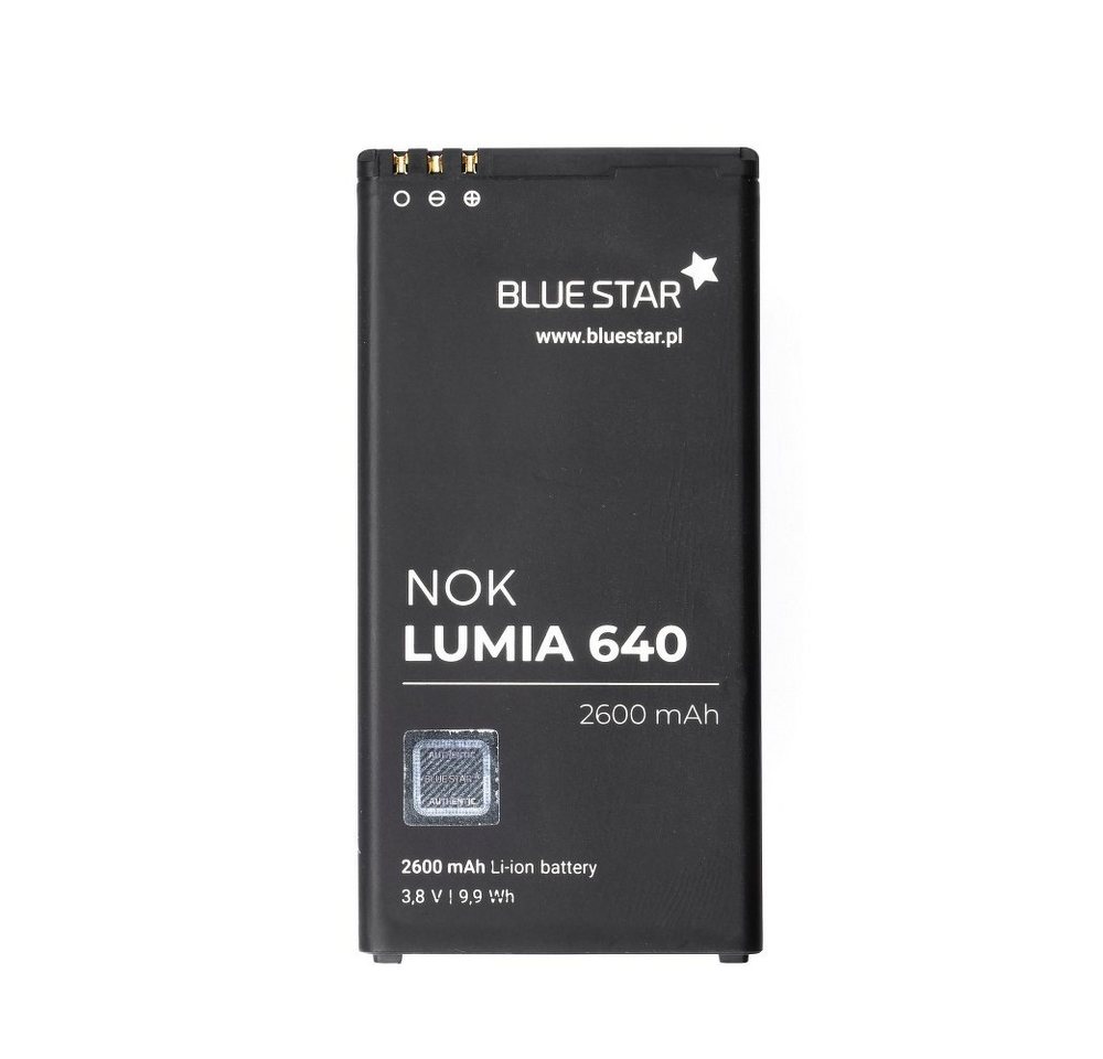BlueStar Akku Ersatz kompatibel mit Nokia Lumia 640 2600mAh Li-lon Austausch Batterie Premium Accu T5C Smartphone-Akku von BlueStar