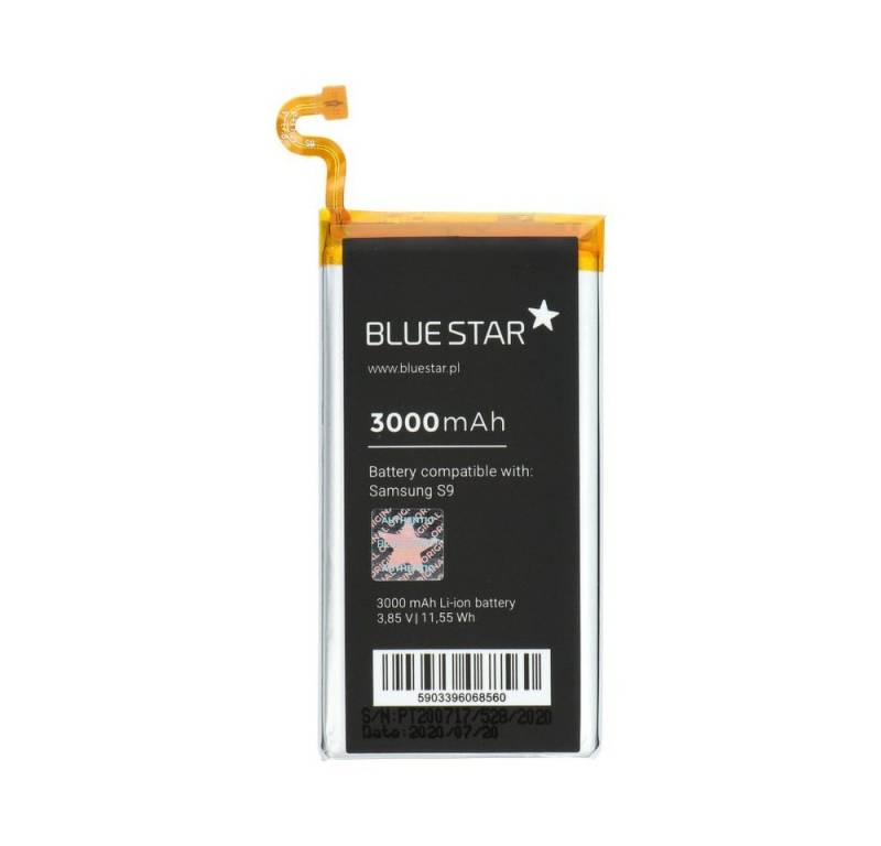 BlueStar Akku Ersatz kompatibel mit SAMSUNG GALAXY S9 (G960F) 3000mAh Li-lon Austausch Batterie Accu EB-BG960ABE Smartphone-Akku von BlueStar