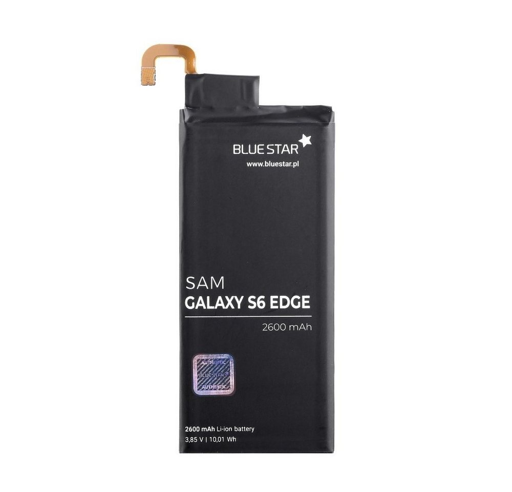 BlueStar Akku Ersatz kompatibel mit Samsung Galaxy S6 Edge G925F 2600 mAh Austausch Batterie Accu EB-BG925ABA Smartphone-Akku von BlueStar