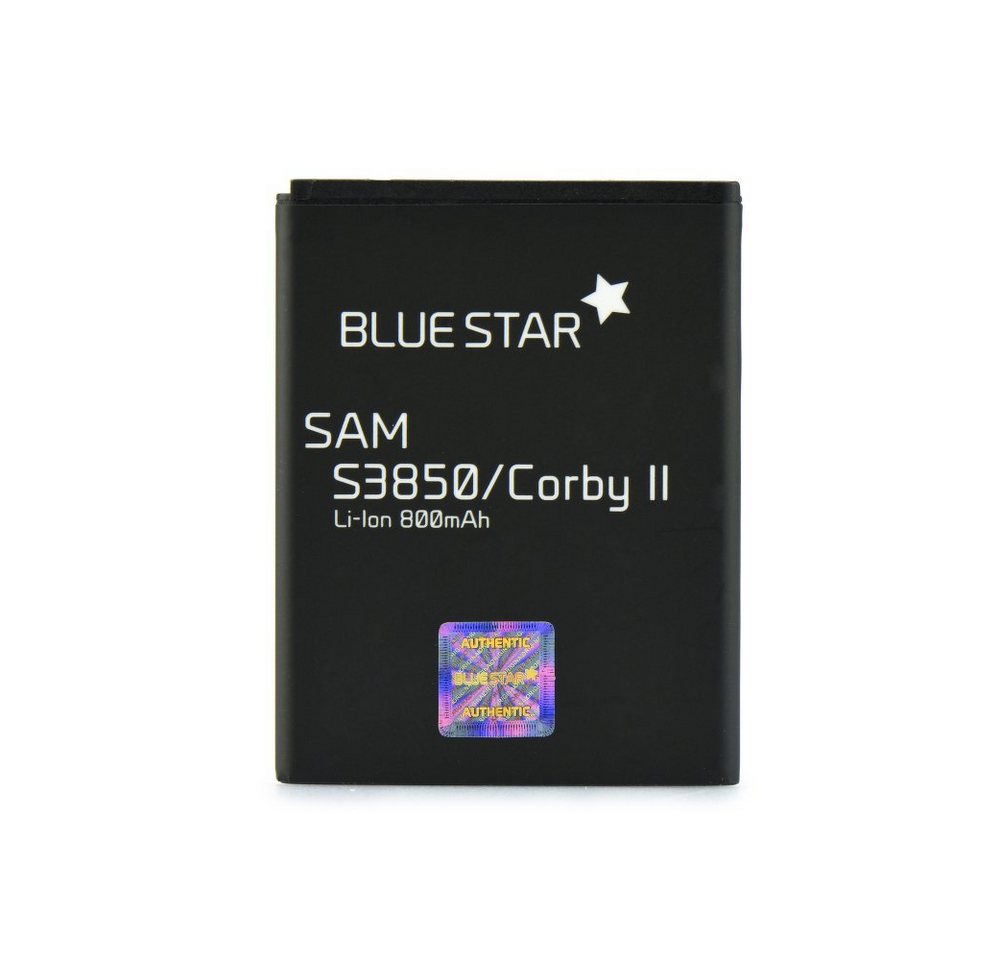 BlueStar Akku Ersatz kompatibel mit Samsung S3850 Corby II / Chat 335 800 mAh Austausch Batterie EB424255VU Smartphone-Akku von BlueStar