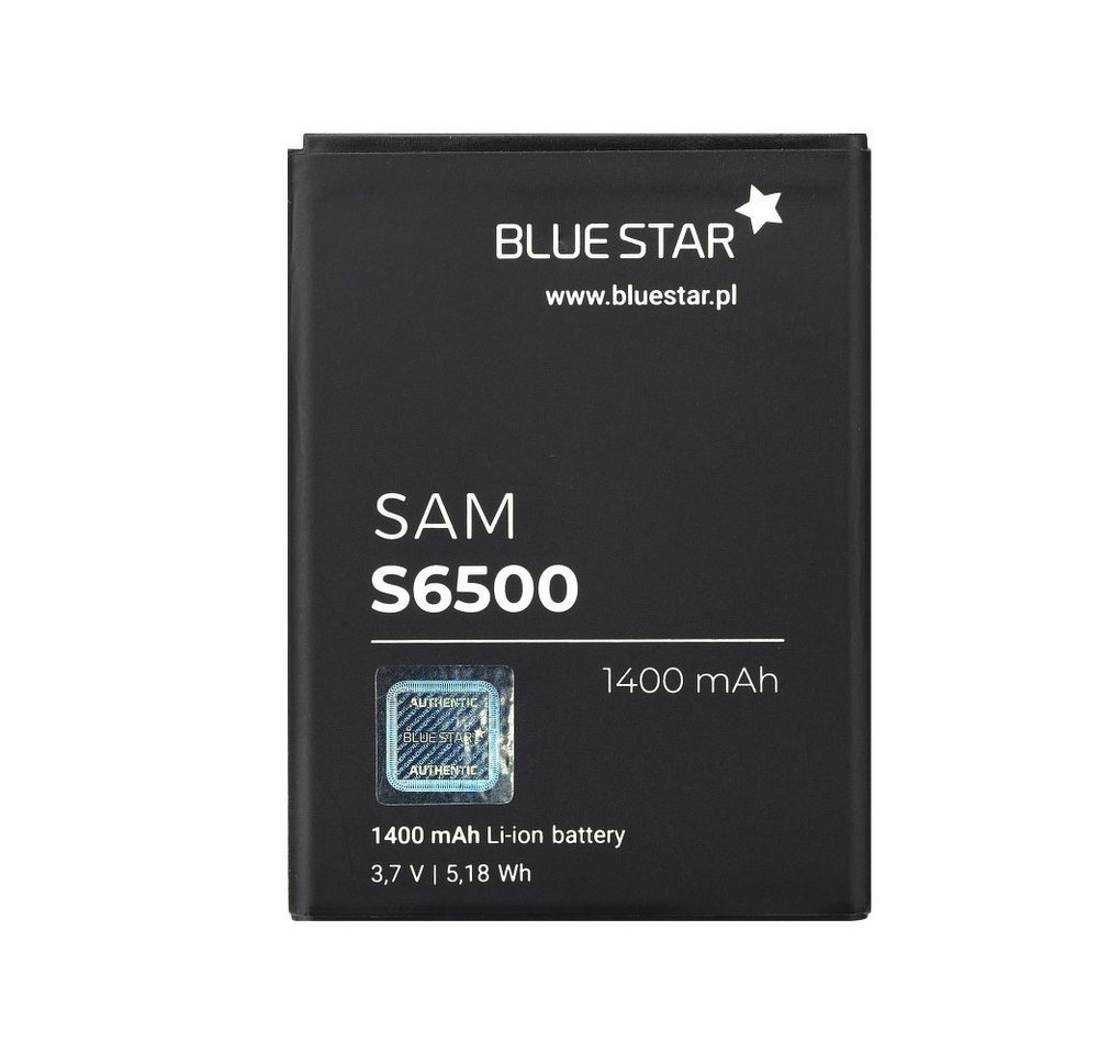 BlueStar Akku Ersatz kompatibel mit Samsung S6500 Galaxy Mini 2 1400 mAh Austausch Batterie Accu EB464358VU Smartphone-Akku von BlueStar