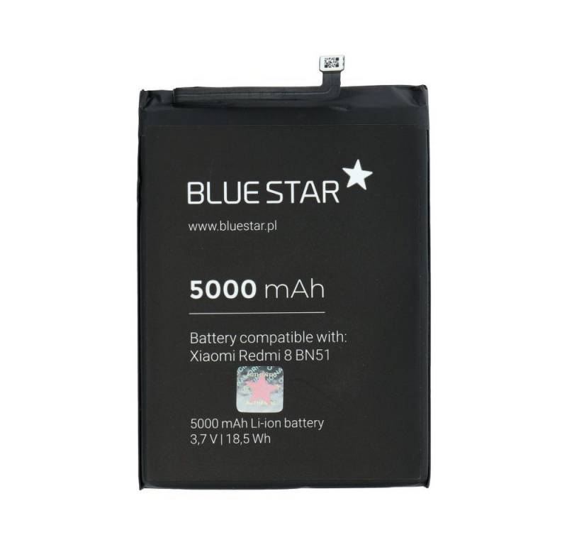 BlueStar Akku Ersatz kompatibel mit XIAOMI REDMI 8 5000mAh Li-lon Austausch Batterie Accu BN51 Smartphone-Akku von BlueStar