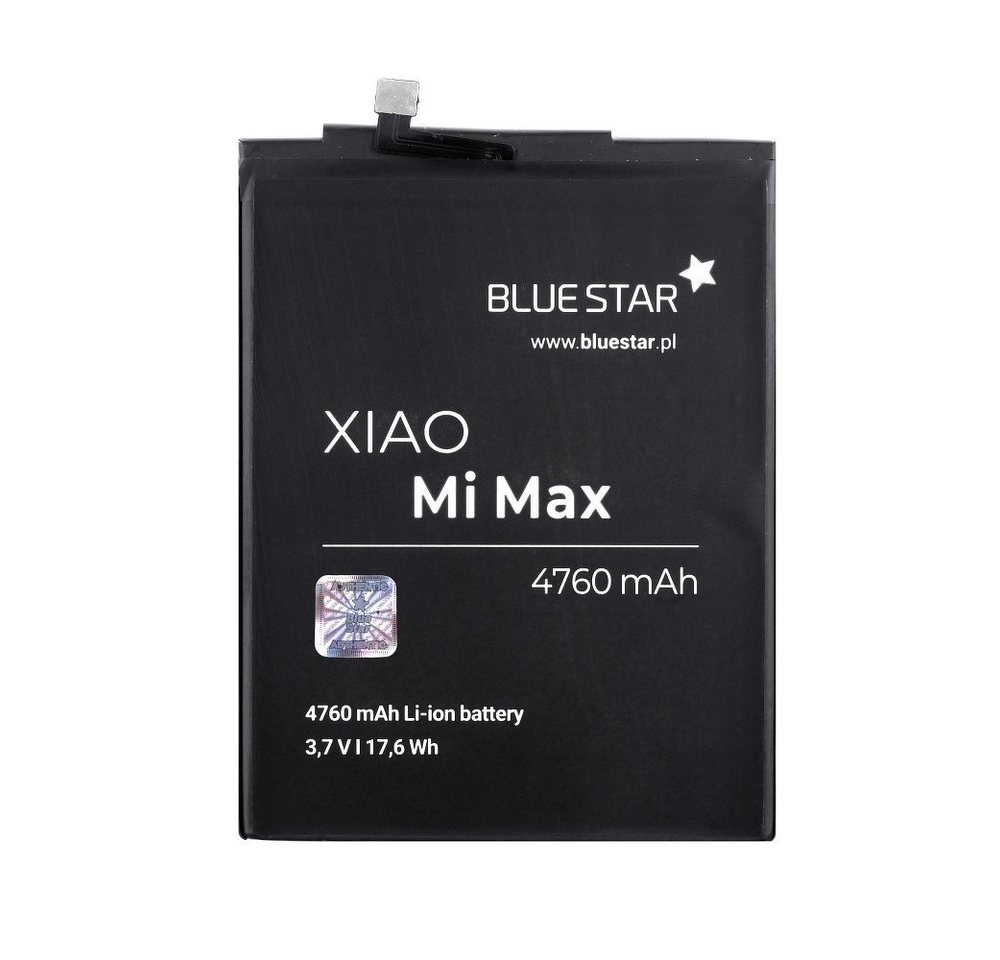 BlueStar Akku Ersatz kompatibel mit Xiaomi Mi Max 4760 mAh Li-lon Austausch Batterie Accu Smartphone-Akku von BlueStar