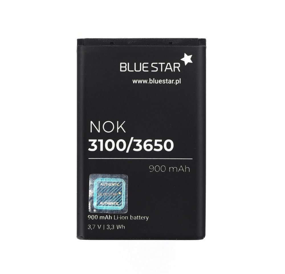 BlueStar Akku Ersatzakku kompatibel mit Nokia 1100 / 1101 / 1112 / 1200 / 1208 / 1600 / 1650 900 mAh Li-lon Batterie Accu Nokia BL-5C Smartphone-Akku von BlueStar