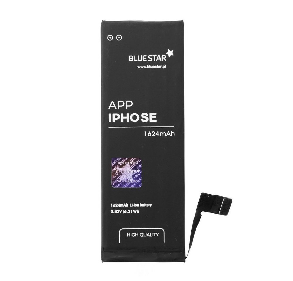 BlueStar Bluestar Akku Ersatz für iPhone SE 1624 mAh 3,82V Austausch Batterie Smartphone-Akku von BlueStar