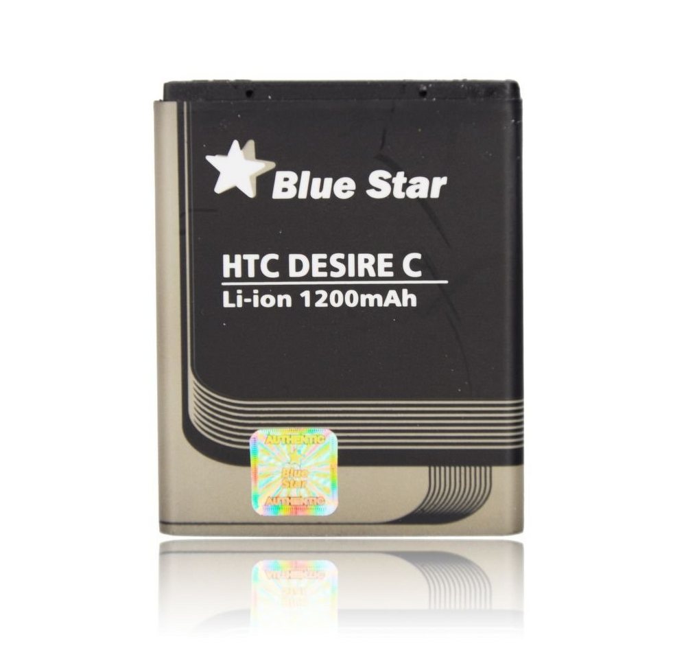 BlueStar Bluestar Akku Ersatz kompatibel mit HTC Desire C BA S850 1200 mAh Austausch Batterie Handy Accu PREMIUM 35H00194 BL01100 Smartphone-Akku von BlueStar