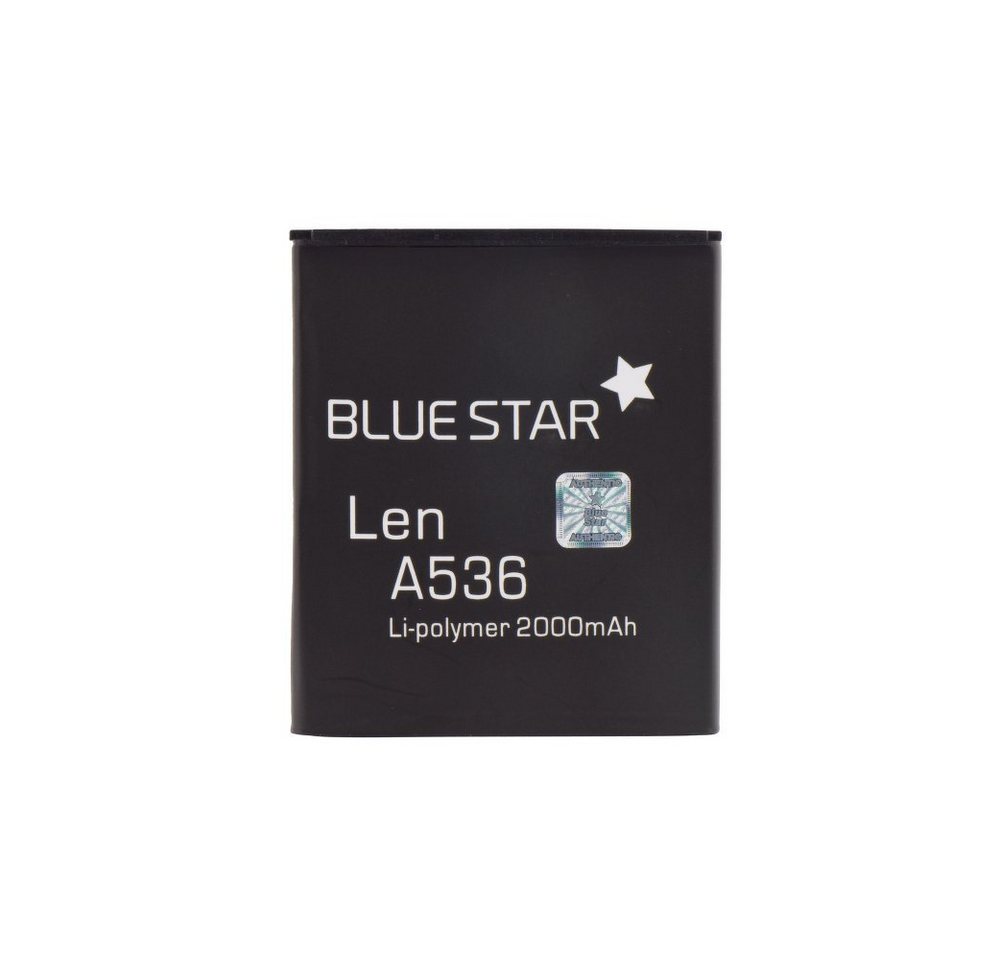 BlueStar Bluestar Akku Ersatz kompatibel mit Len Lenovo A536 2000 mAh Li-Poly Austausch Batterie Handy Accu PREMIUM Smartphone-Akku von BlueStar