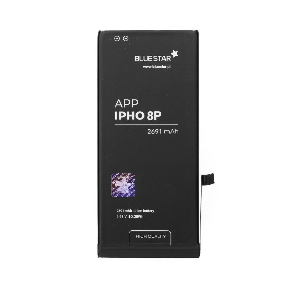 BlueStar Bluestar Akku Ersatz kompatibel mit iPhone 8 Plus 2691 mAh 3,82V Austausch Batterie Handy Accu APN 616-00364 Smartphone-Akku (1 St) von BlueStar