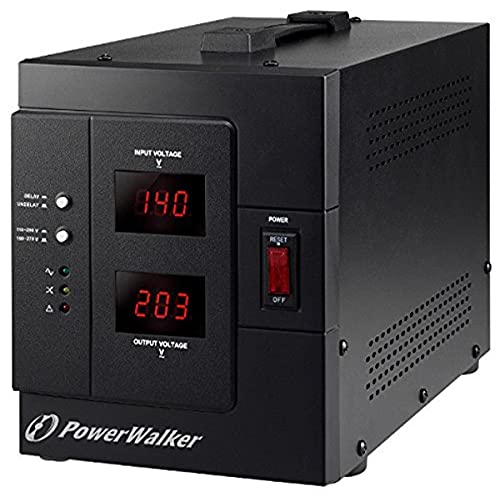 PowerWalker AVR 3000 / SIV - Spannungsregler (230 V, 50/60 Hz, 3000 VA, 2400 W, Type F, Terminal) von BlueWalker