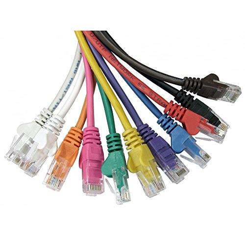 CAT5e Netzwerk-Kabel von Bluecharge Direct, Ethernet, Knickschutztülle, LAN, UTP, CCA, Patchkabel 1.5m braun von Bluecharge Direct