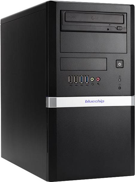 bluechip INDUSTRYline T5024 - Intel® Core i5-12400 Prozessor / bis zu 4.40 GHz - Windows 11 Pro - Intel® Q670E - 8 GB DDR5 - 250 GB NVMe SSD - 2 × Gigabit Ethernet - Intel® UHD Grafik - DVD±RW (551385) von Bluechip