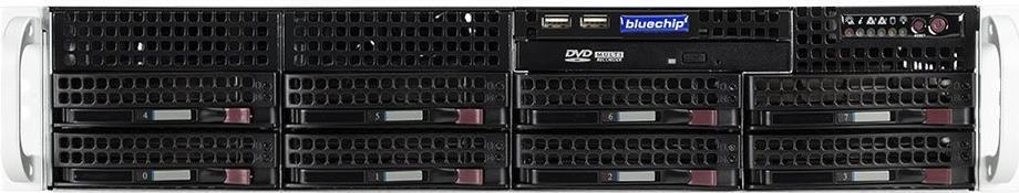 bluechip SERVERline R52305s *AMD EPYC* - Server - Rack-Montage - 2U - zweiweg - 2 x EPYC 7313 / 3 GHz - RAM 32GB - SATA/SAS - Hot-Swap 6,4 cm, 8,9 cm (2.5, 3.5) Schacht/Schächte - SSD 2 x 480GB - AST2600 - 10 GigE - kein Betriebssystem - Monitor: keiner - Schwarz, Silber (850414) von Bluechip