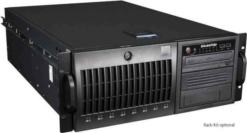 bluechip SERVERline T50306s *AMD EPYC* - Server - Tower - 4U - zweiweg - 2 x EPYC 7313 / 3 GHz - RAM 32GB - SATA/SAS - Hot-Swap 6,4 cm, 8,9 cm (2.5, 3.5) Schacht/Schächte - SSD 2 x 480GB - DVD-Writer - AST2600 - 10 GigE - kein Betriebssystem - Monitor: keiner - Schwarz (850413) von Bluechip
