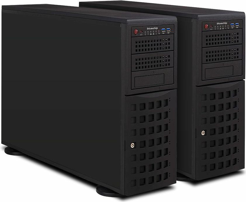 bluechip SERVERline T50311s *Collax HA-Edition* - Tower, 2 × Intel® Xeon® Silver 4410Y Prozessor / bis zu 3.90 GHz, 64 GB DDR5, Avago 9560-8i, 2 x 480 GB SSD, 4 x 10 Gigabit Ethernet, Collax V-Bien Pro (850564) von Bluechip