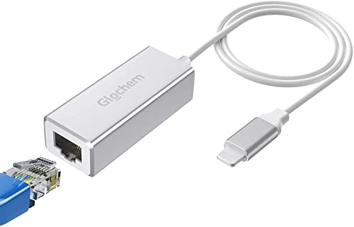RJ45 Ethernet LAN Network Adapter for Phone - Ethernet LAN Network Adapter for Phone Pad,1m Cable,10/100Mbps High Speed,Plug and Play (Silver) von Bluechok