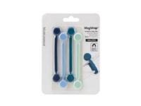 Bluelounge MagWrap, Lösbarer Kabelbinder, Blau, 2 Kopf/Köpfe, 12,1 cm, 4 Stück(e) von Bluelounge