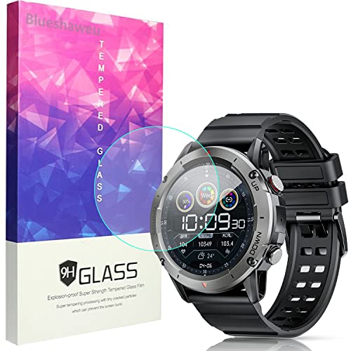 Blueshaweu Displayschutzfolie Kompatibel Für PASONOMI Smartwatch 1,39", 9H Härte Panzerglas Schutzfolie für PASONOMI NX9 Smartwatch (3 Pack) von Blueshaweu