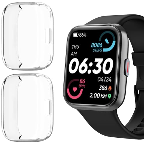 Blueshaweu ID208 Plus-Smartwatch-Hülle, weiche rundum TPU-Hülle mit Displayschutzfolie, kompatibel mit Quican/Enomir/Tensky/Fitpolo/Aeac/WMK/Konitee/VRPEFIT ID208 Plus, Smartwatch, 4,6 cm (1,8 Zoll), Blueshaweu ID208 Plus-Smartwatch-Hülle, weiche rundum TPU-Hülle mit Displayschutzfolie, kompatibel mit Quican/Enomir/Tensky/Fitpolo/Aeac/WMK/Konitee/VRPEFIT ID208 Plus, Smartwatch, 4,6 cm (1,8 Zoll), von Blueshaweu