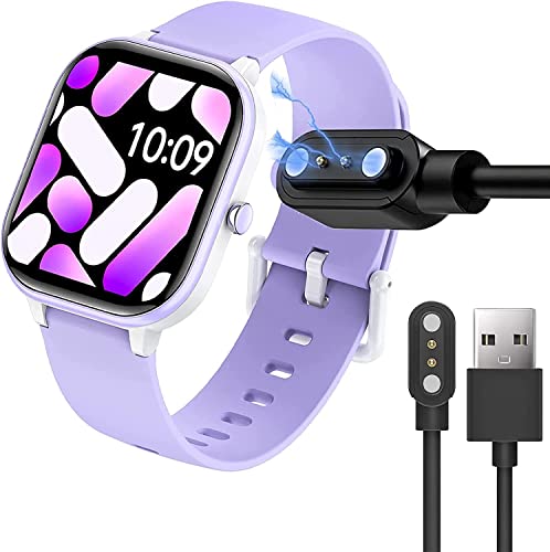 Blueshaweu Kompatibel mit Hengto H39 Plus Smartwatch, Ladegerät, magnetisch, USB, 3,3 m, kompatibel mit Hengto H69/Slothcloud H99 Plus Smartwatch (schwarz) von Blueshaweu