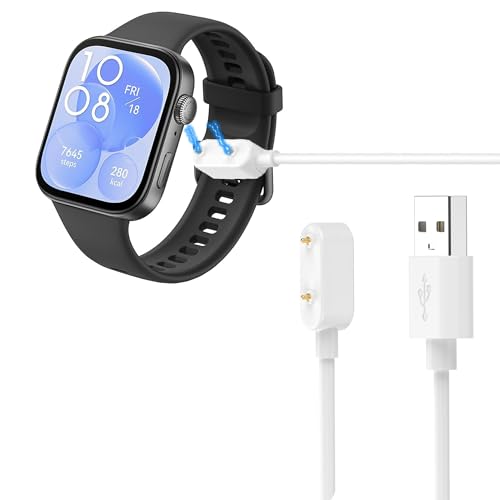 Blueshaweu Ladekabel Kompatibel mit HUAWEI Watch FIT 3, Kabel Ladegerät Ladestaion für HUAWEI Watch FIT 3 Smartwatch 1.82″ (weiß) von Blueshaweu