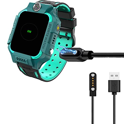 Blueshaweu Ladekabel Kompatibel mit PTHTECHUS Kinder Smartwatch Y19, Kabel Ladegerät Ladestaion für PTHTECHUS Y19 Smartwatch (schwarz) von Blueshaweu