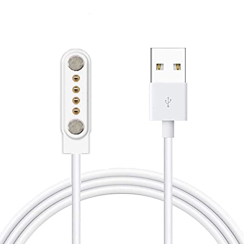 Blueshaweu Ladekabel Kompatibel mit PTHTECHUS Kinder Smartwatch Y19, Kabel Ladegerät Ladestaion für PTHTECHUS Y19 Smartwatch (weiß) von Blueshaweu