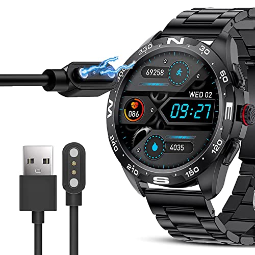 Blueshaweu Ladekabel Kompatibel mit SIEMORL Smart Watch 1.32", Kabel Ladegerät Ladestaion für SIEMORL Smartwatch (schwarz) von Blueshaweu