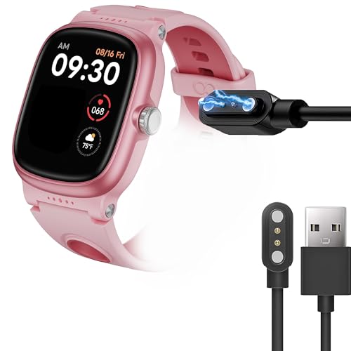 Blueshaweu Ladekabel Kompatibel mit anyloop K1 Smartwatch, Kabel Ladegerät Ladestaion für anyloop ALK1 Smartwatch (schwarz) von Blueshaweu