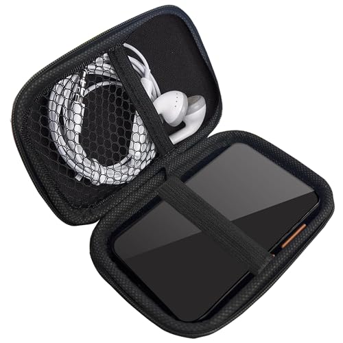 Blueshaweu MP3 Player Tasche für 4 Zoll MP3 MP4 Player, Schutzhülle Kompatibel für AGPTEK T06s, MECHEN H1 Pro, SWOFY M503, Luoran M4B etc. 4'' MP3 MP4 Player (schwarz) von Blueshaweu