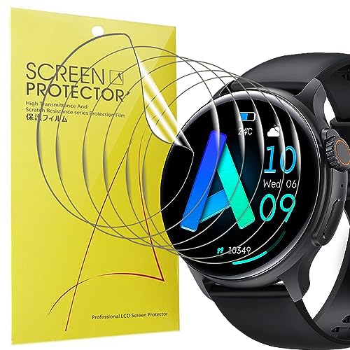 Blueshaweu Schutzfolie Kompatibel für AVUMDA Smartwatch K58 1,43", HD klar Flexible TPU Displayschutzfolie [6 Stück] für AVUMDA K58 Smartwatch (transparent) von Blueshaweu