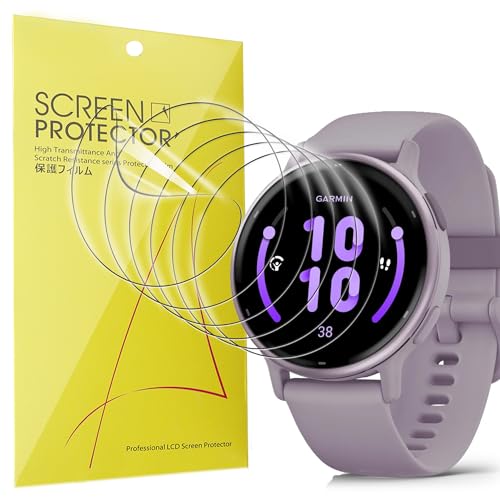 Blueshaweu Schutzfolie Kompatibel für Garmin vivoactive 6/5, HD klar Flexible TPU Displayschutzfolie [6 Stück] Kompatibel mit Garmin vivoactive 5,Vivoactive 6 GPS Smartwatch (transparent) von Blueshaweu