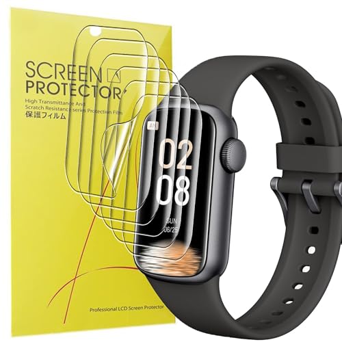 Blueshaweu Schutzfolie Kompatibel für IMFRCHCS Smartwatch B6 1.47", HD klar Flexible TPU Displayschutzfolie [6 Stück] für IMFRCHCS B6 Smartwatch (transparent) von Blueshaweu
