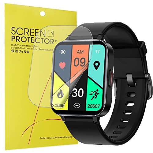 Blueshaweu Schutzfolie Kompatibel für RUIMEN Smartwatch 1,69 Zoll, HD klar Flexible TPU Displayschutzfolie für RUIMEN G20 Smartwatch (6 Pack) von Blueshaweu