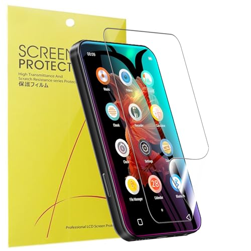Blueshaweu Schutzfolie Kompatibel für TIMMKOO 4,0 Zoll Q3E / Q5 MP3 Player, HD klar Flexible TPU Displayschutzfolie [6 Stück] für TIMMKOO Q3E / TIMMKOO Q5 MP3 Player (transparent) von Blueshaweu