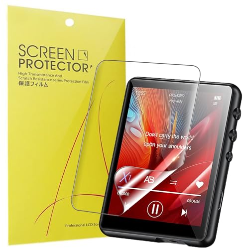 Blueshaweu Schutzfolie Kompatibel für joliker MP3 Player 2,4 Zoll M4, HD klar Flexible TPU Displayschutzfolie [6 Stück] für joliker M4 MP3 Playe (transparent) von Blueshaweu