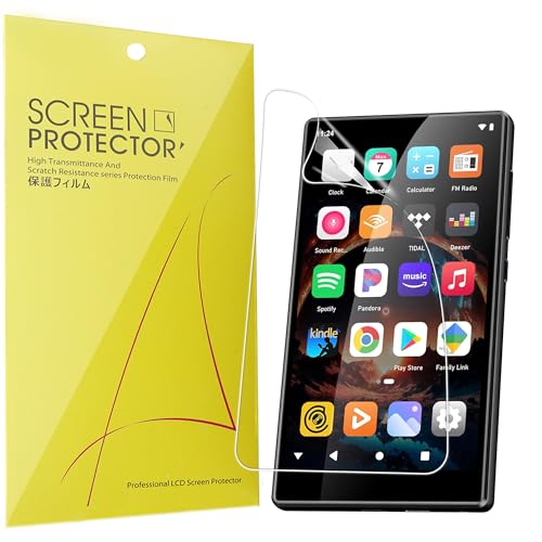 Blueshaweu Schutzfolie Kompatibel mit SWOFY MP3-Player D26 (4,7-Zoll), HD klar Flexible TPU Displayschutzfolie [6 Stück] Kompatibel für SWOFY D26 MP3-Player (transparent) von Blueshaweu