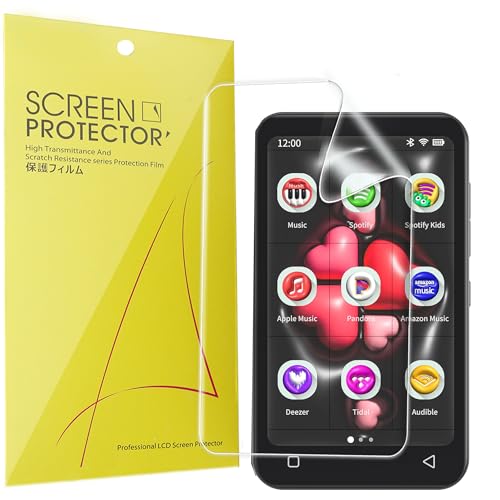 Blueshaweu Schutzfolie Kompatibel mit TIMMKOO Q8 MP3 Player, HD klar Flexible TPU Displayschutzfolie [6 Stück] für TIMMKOO Q8 MP3 Player (transparent) von Blueshaweu