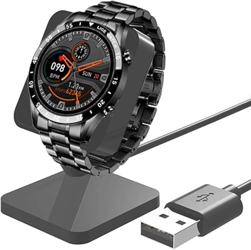 Blueshaweu Ständer Anzug für LIGE I9M Smart Watch, Ladeständer Schreibtisch Uhr Ständer Halter Ladestation Kompatibel mit LIGE I9M 1,3 Zoll Smart Watch (Schwarz) von Blueshaweu