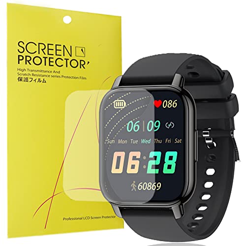 Onetuo Schutzfolie Kompatibel für Popglory Smartwatch 1.85 Zoll, HD klar Flexible TPU Displayschutzfolie für Popglory P66 Smartwatch (3 Pack) von Blueshaweu