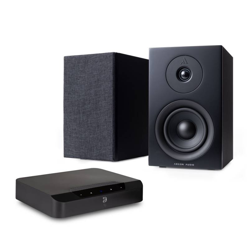 Bluesound POWERNODE EDGE (N230) + Argon Audio FORUS 5 Stereo-Anlage für TV von Bluesound