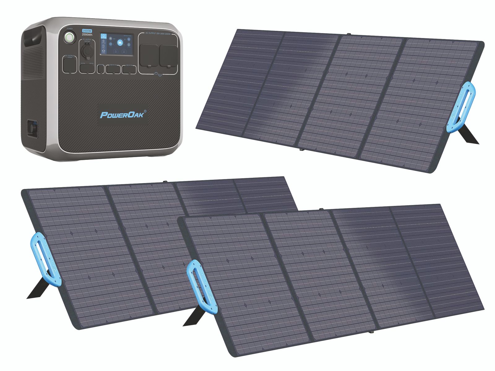 BLUETTI Powerstation-Set AC200P + 3x 200 W Solarmodul von Bluetti