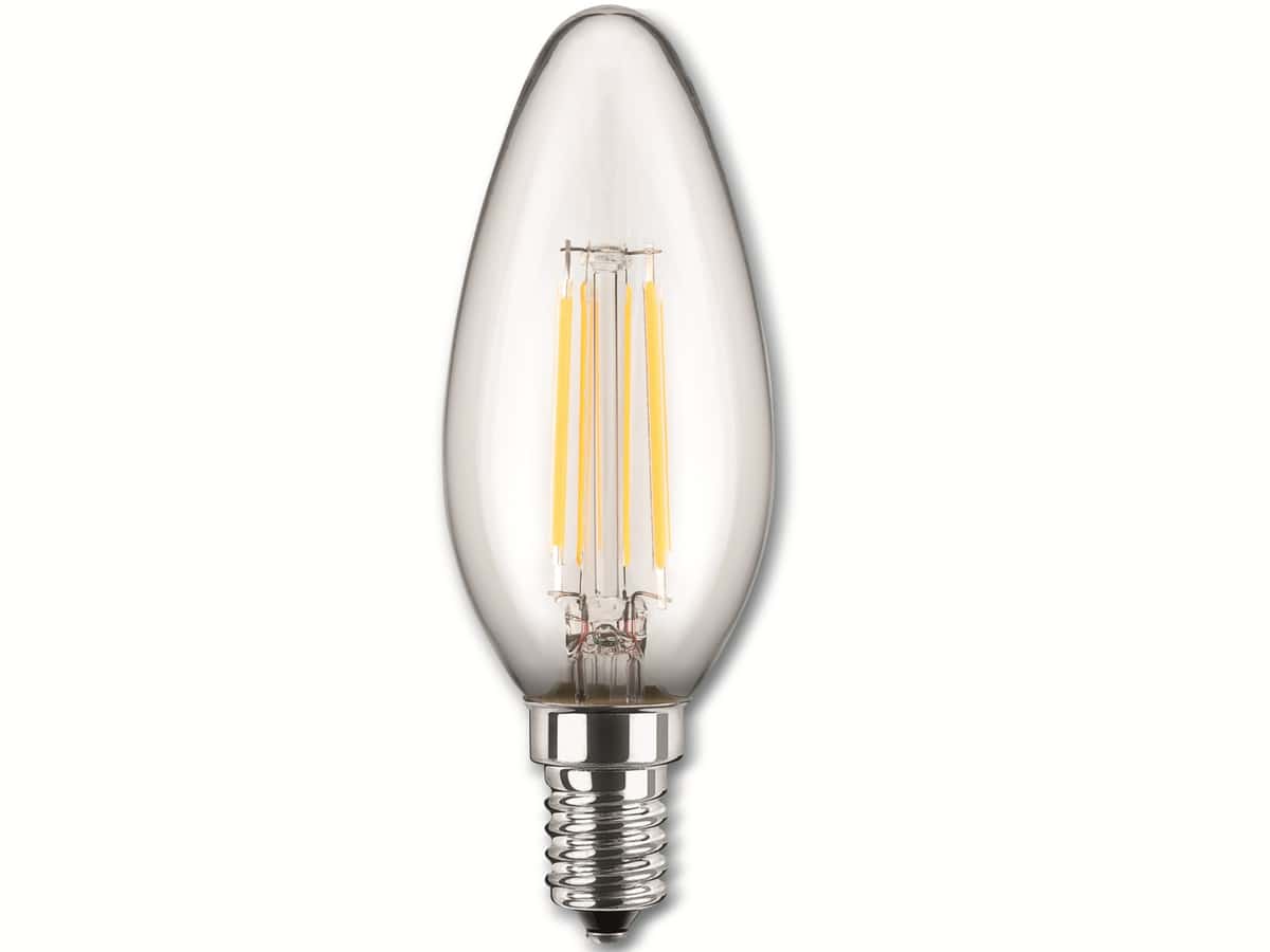 BLULAXA LED-Filament-Lampe, C35, E14, EEK: E, 6,5 W, 810 lm, 2700 K von Blulaxa