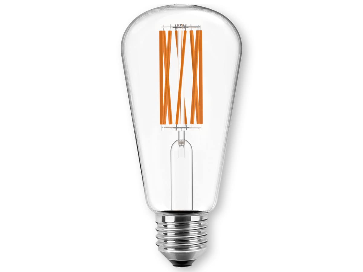 BLULAXA LED-Filament-Lampe, ST64, E27, EEK: A, 3,8W, 806lm, 3000K von Blulaxa