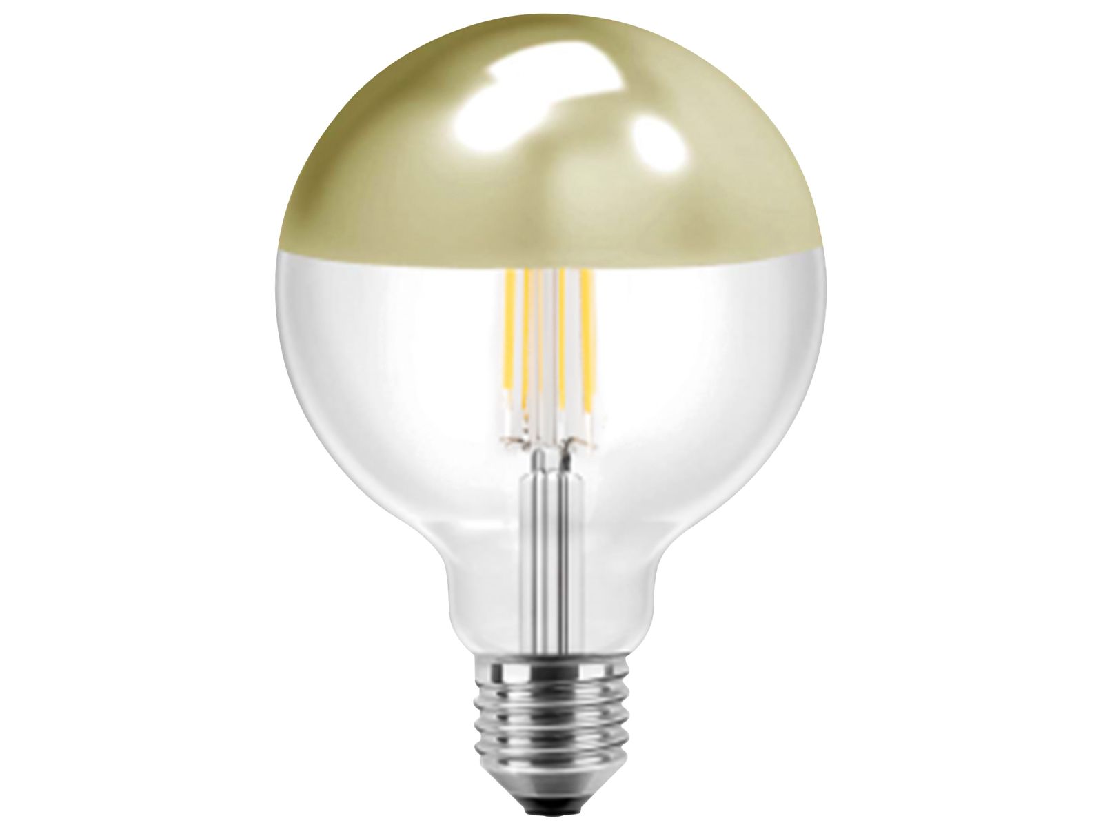BLULAXA LED-Filament-Lampe, Vintage, EEK: F, 7W, 645lm, 2700K, Gold, G125 von Blulaxa
