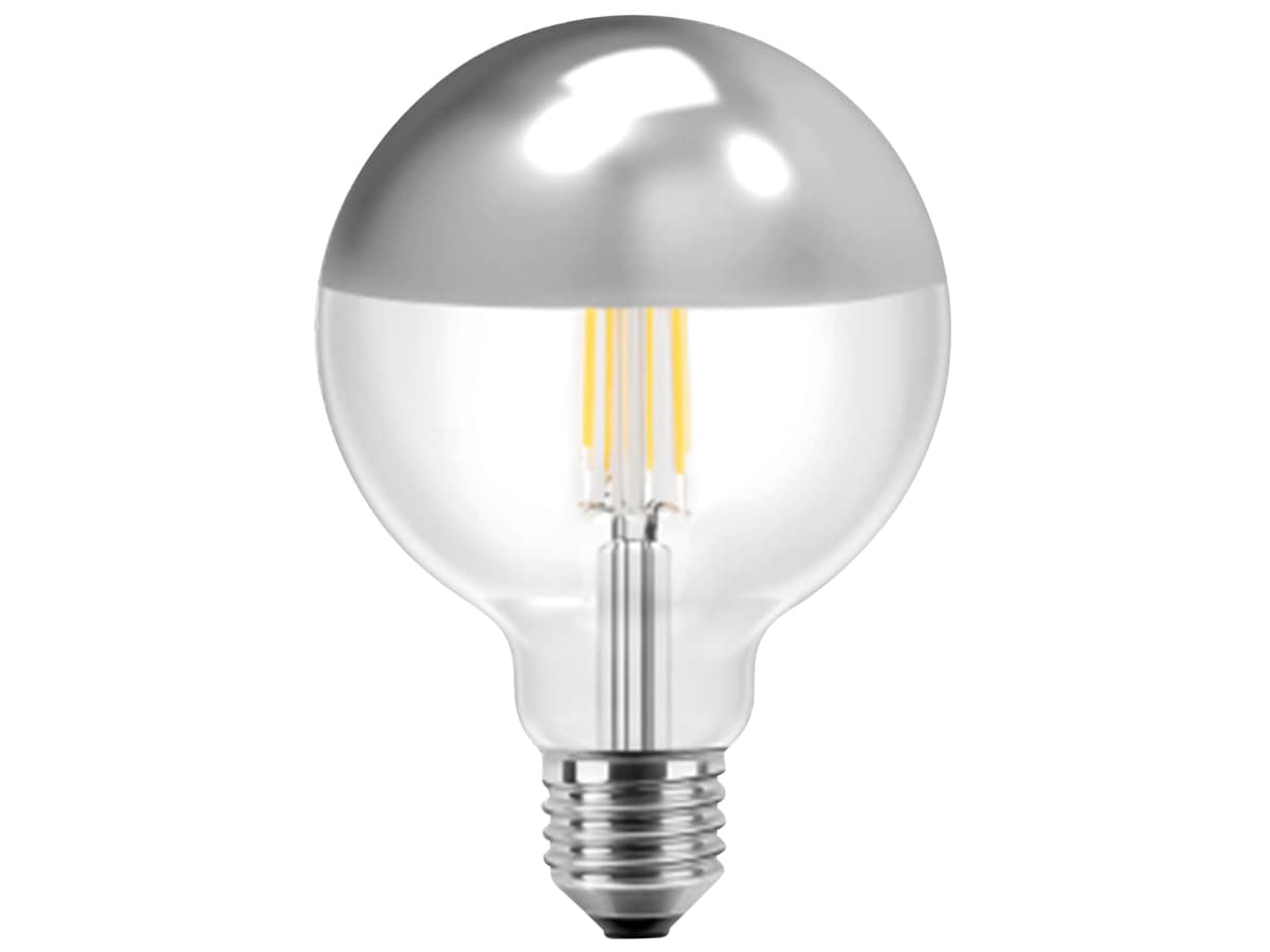 BLULAXA LED-Filament-Lampe, Vintage, EEK: F, 7W, 645lm, 3000K, Silber, G125 von Blulaxa
