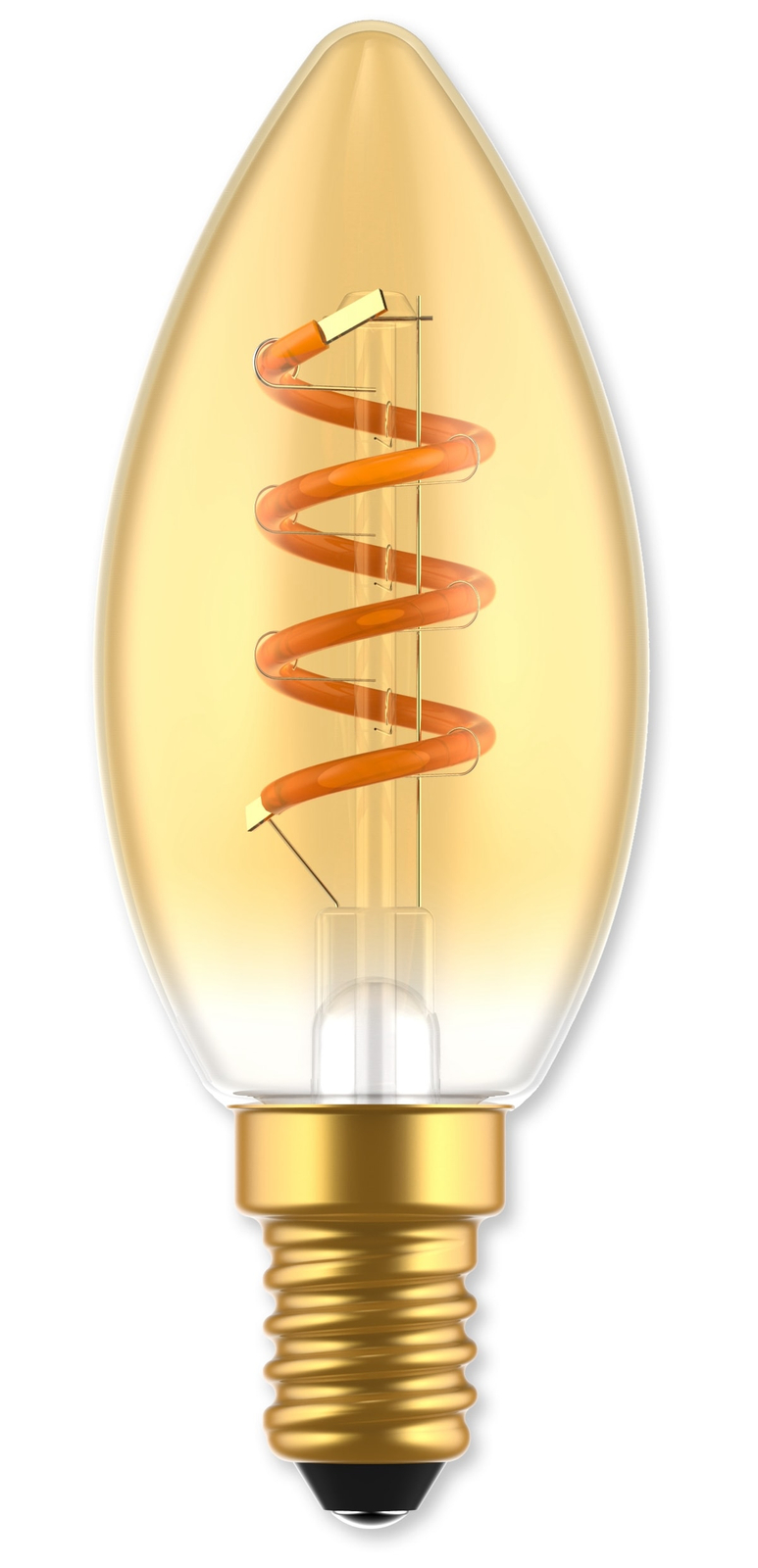 BLULAXA LED-Lampe, Vintage flex Filament, C35, 2,5W, 125lm, 1800K, gold von Blulaxa