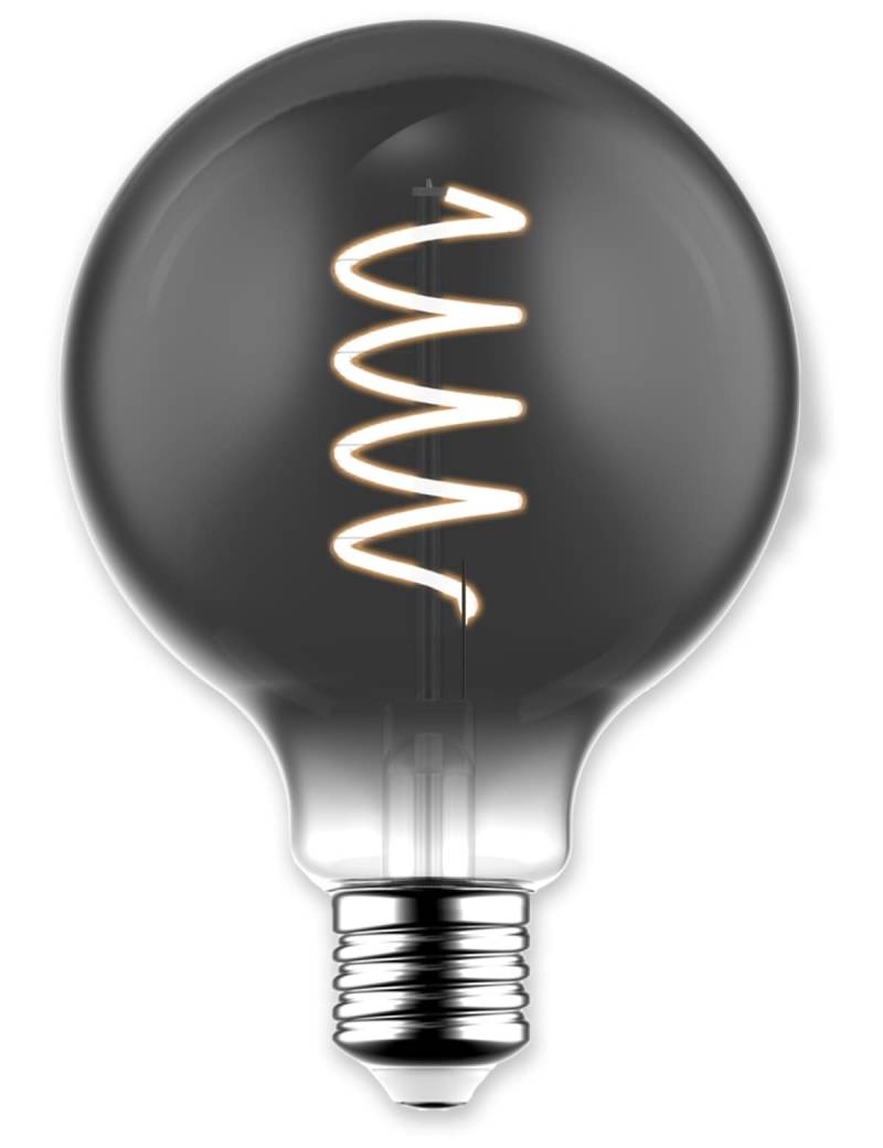 BLULAXA LED-Lampe, Vintage flex Filament, G95, 5W, 140lm, 1800K, smoky von Blulaxa