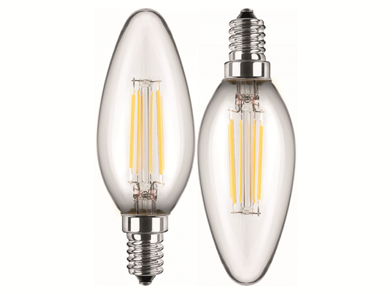 BLULAXA LED-Lampe 49060 Kerze, E14, EEK: F, 4,5 W, 470 lm, 2700 K, 2 Stück von Blulaxa